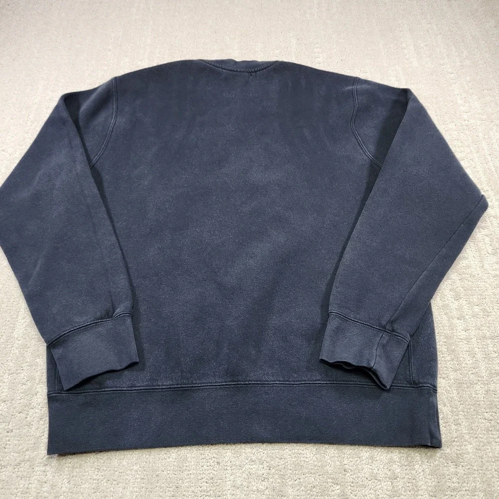 Nike‎ Sweatshirt Men Medium Club Fleece Black Faded Y2K Crewneck Essential